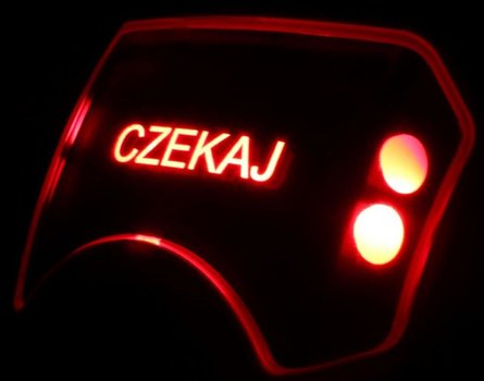 Potwierdzenie optyczne wykonane w technice LED